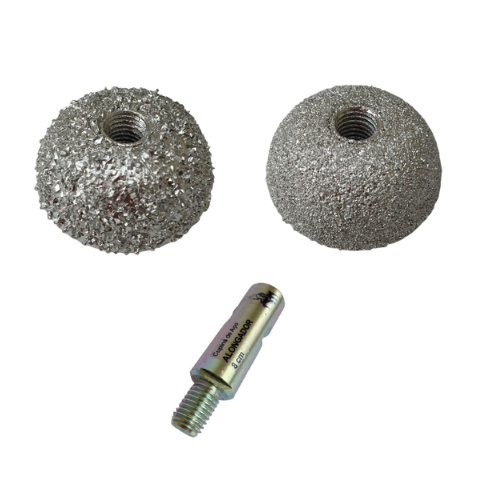 Kit Cogumelo 6 cm Grão 16 e 60 + Alongador 9 cm