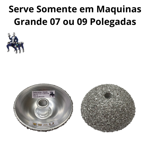 Disco Cogumelo 10 cm | Compatível com Máquinas 7″ e 9″ Polegadas.