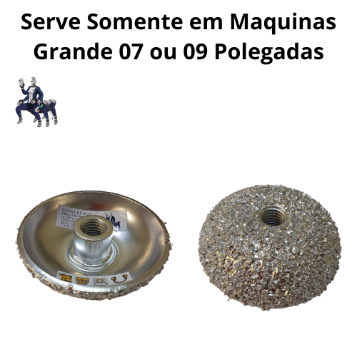 Disco Abaulada 8 cm | Compatível com Máquinas 7″ e 9″ Polegadas.